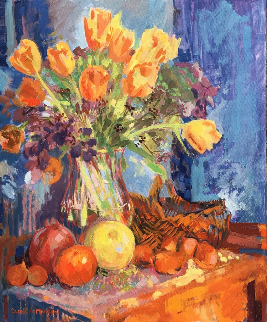 Tulipes et fruits