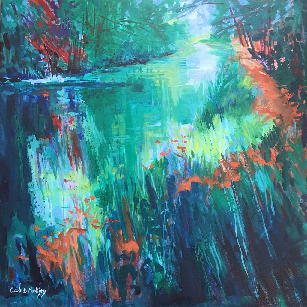 Carole de Montigny-Ombrages sur le Canal du Midi