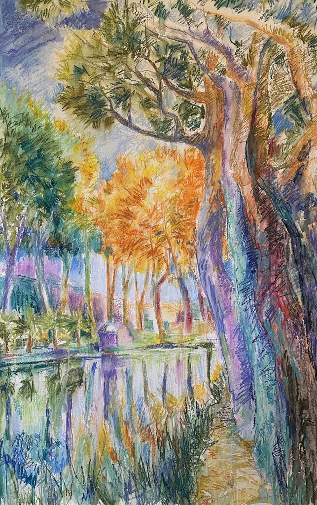Canal du Midi, reflet d'automne